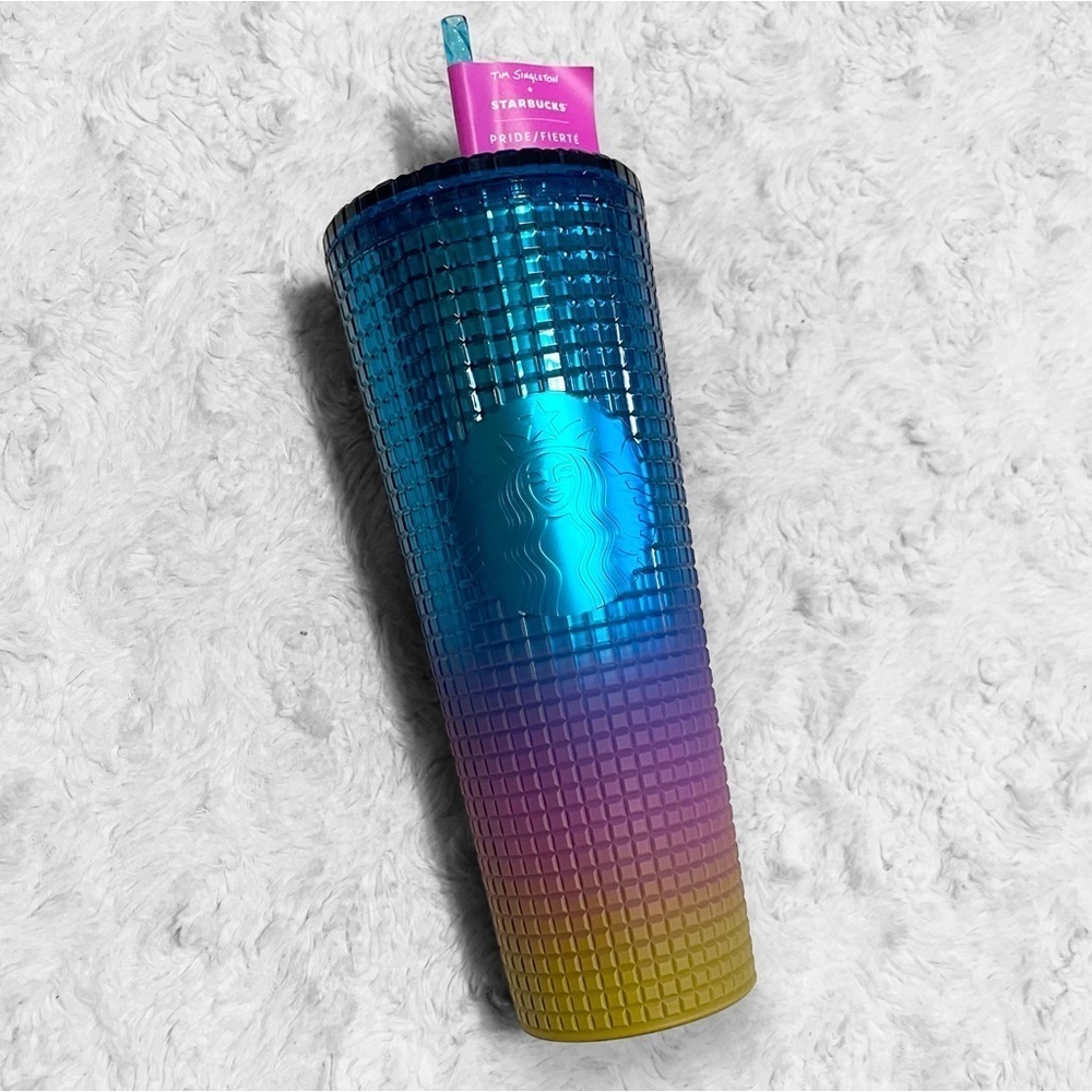 NWT STARBUCKS x Tim Singleton Pride 2023 Rainbow Studded Venti Cold Cup Tumbler